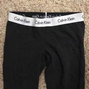 Black Calvin Klein modern cotton leggings
